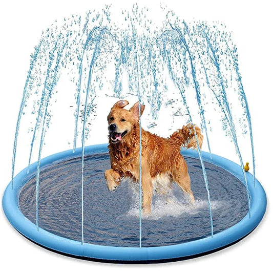 Inflatable Dog Pool & Water Sprinkler Play Pad